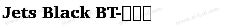 Jets Black BT字体转换